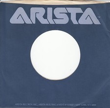 Company Sleeve 45 Arista - Blue w/ Light Blue Text 1978-1984