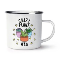 VerrüCkte Pflanze Mann Stars Retro Emaille Becher Tasse - Lustiger Witz Vatertag
