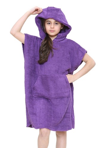 Children Boy Girls Changing Robe Hooded 100% Cotton with Pocket Beach Kid Poncho - Picture 26 of 42