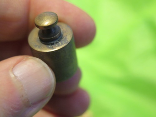 Vintage apothecary oz brass weights for scale balance industrial store wood box - Picture 10 of 14