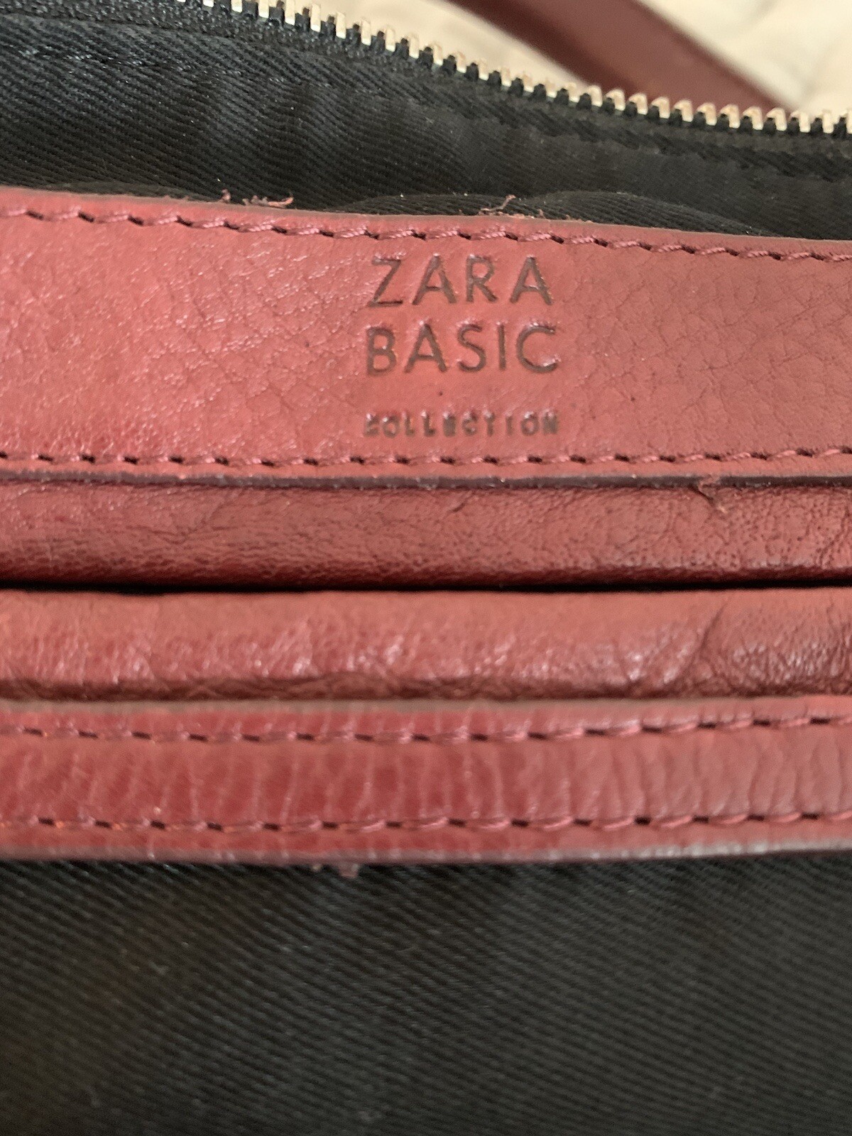 Zara basic Collection Leather Satchel With Crossb… - image 3