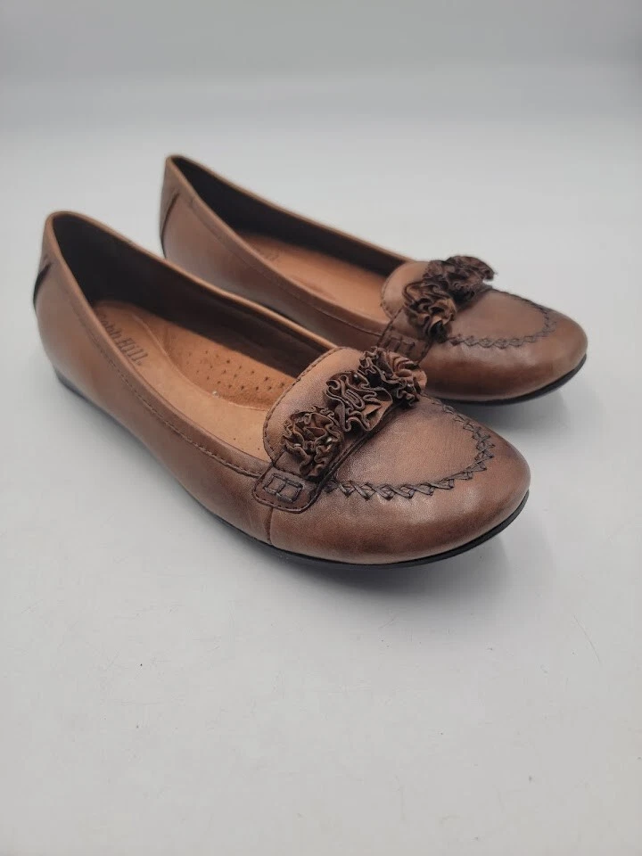 Ballerine Cobb Hill by New Balance da donna taglia 10N in pelle floreale marrone