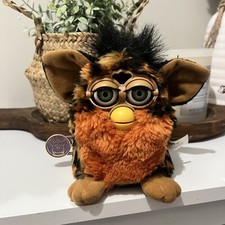 Furby vintage anni 90 1999 leopardo ghepardo stampa animalier occhi verdi