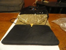 3 Vintage Purses 1950 Satin, 1970 Beaded, 1990 Sequin-see description picture