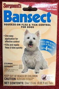 sergeant's flea and tick squeeze on for dogs