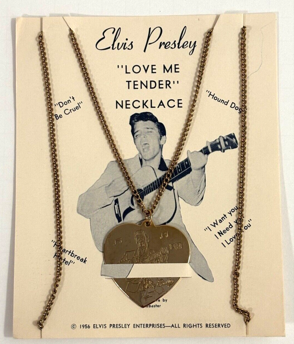 ELVIS PRESLEY ORIGINAL 1956 NECKLACE WITH ENGRAVED HEART ON