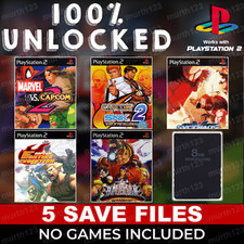 MARVEL vs CAPCOM vs SNK  PS2 MEMORY CARD SAVES  100 Unlocked All Fighters 