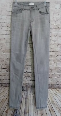 Halogen Nordstrom Gray Denim Mid Rise Skinny Jeans Size 26