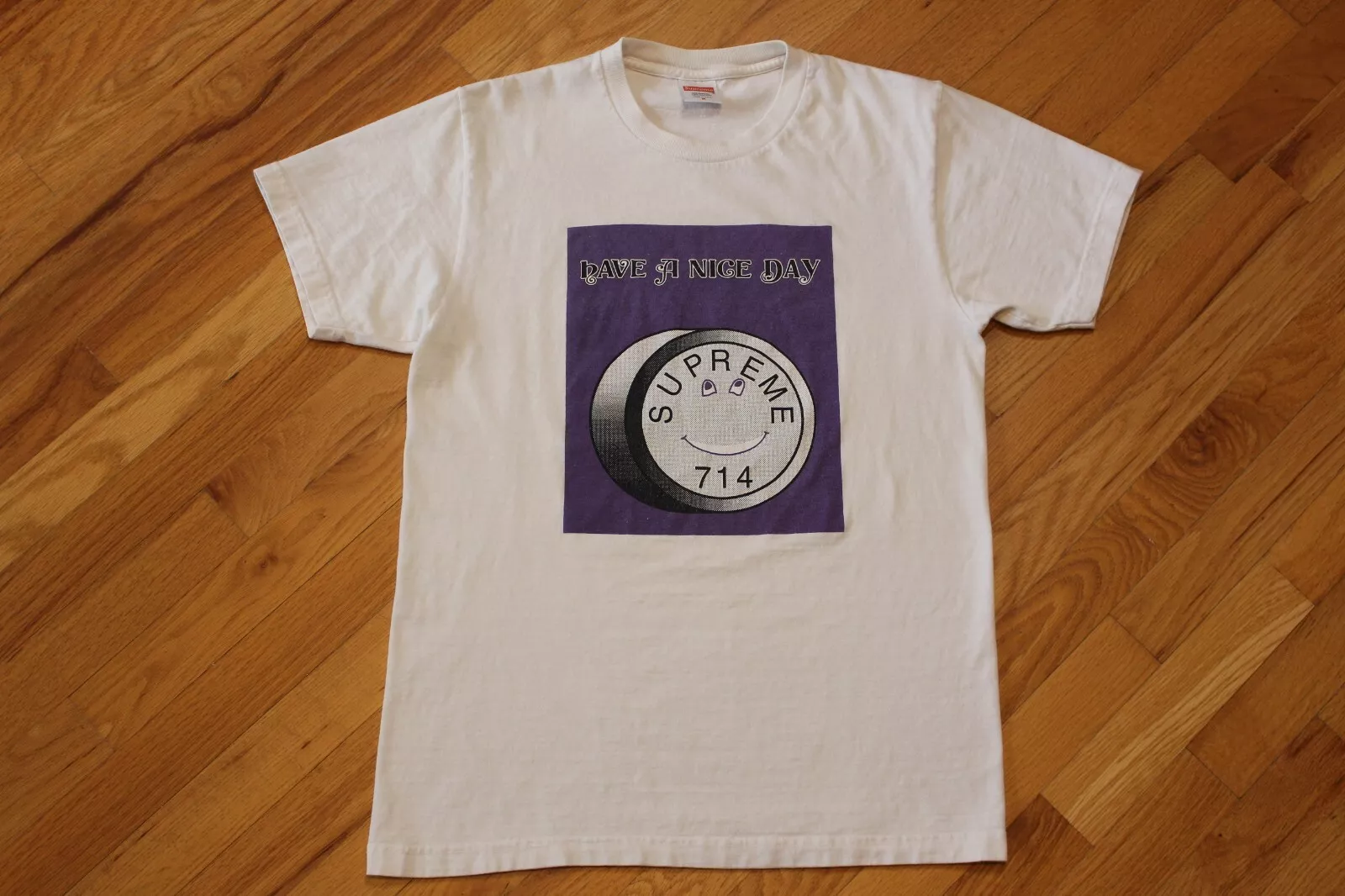 T shirt Supreme Lude blanc SS14 taille M