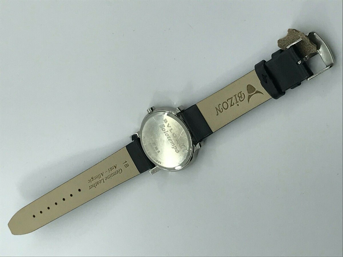 BVLGARI WATCH MENS QUARTZ SOLOTEMPO ST 35 S EXCELLENT CONDITION