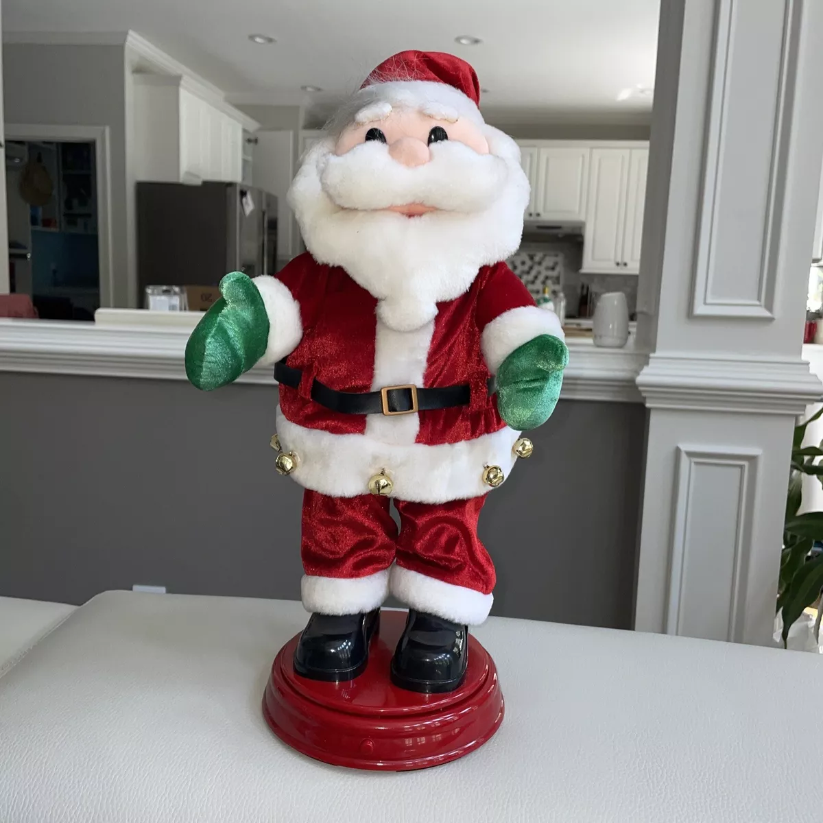 Vintage Gemmy Animated Twerking Santa Claus Spinning Singing Yall