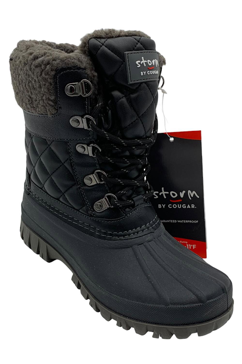 Cougar Waterproof Lace Up Winter Boots Carlisle Black 6790₽