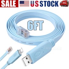 USB to RS232 Serial to RJ45 CAT5 Console Adapter Cable for Cisco Routers FTDI
