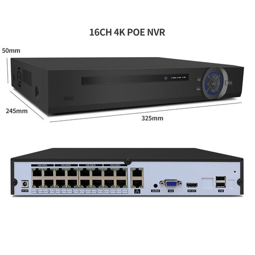 H.265+ 4CH 8CH 16CH POE NVR 5MP 8MP 4K Audio CCTV Video Recorder Face Detection - Picture 7 of 12