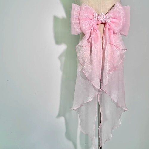 Lolita Organza Bowknot Accessory Bow with Pin for Dress Decor Retro Cute - Picture 3 of 19