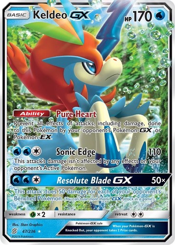 Keldeo GX 47/236 Unified Minds NM Ultra Rare Pokemon Card | eBay