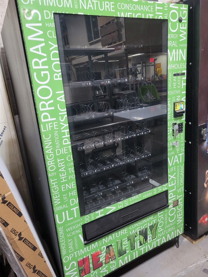 Ve Machine VE REVISION DOOR SNACK VENDING MACHINE, FASTCORP EVOLUTION ICE CREAM | eBay