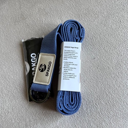 NEW SPAKGO Yoga stretch strap Blue - Picture 3 of 3