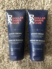 DSC Dollar Shave Club Shave Cream Rich for Extra Cushion, Sensitive Skin 6oz 2PK