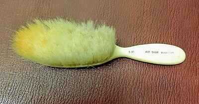 KLEINE BABY HAARBÜRSTE AUS KNOCHEN UND SEIDE