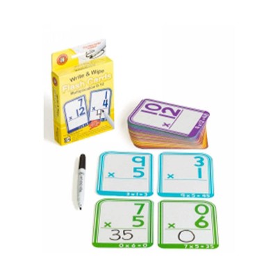 LCBF wiederverwendbare Schreib- und Wisch-Multiplikations-Lernkarten für 0/12, a
