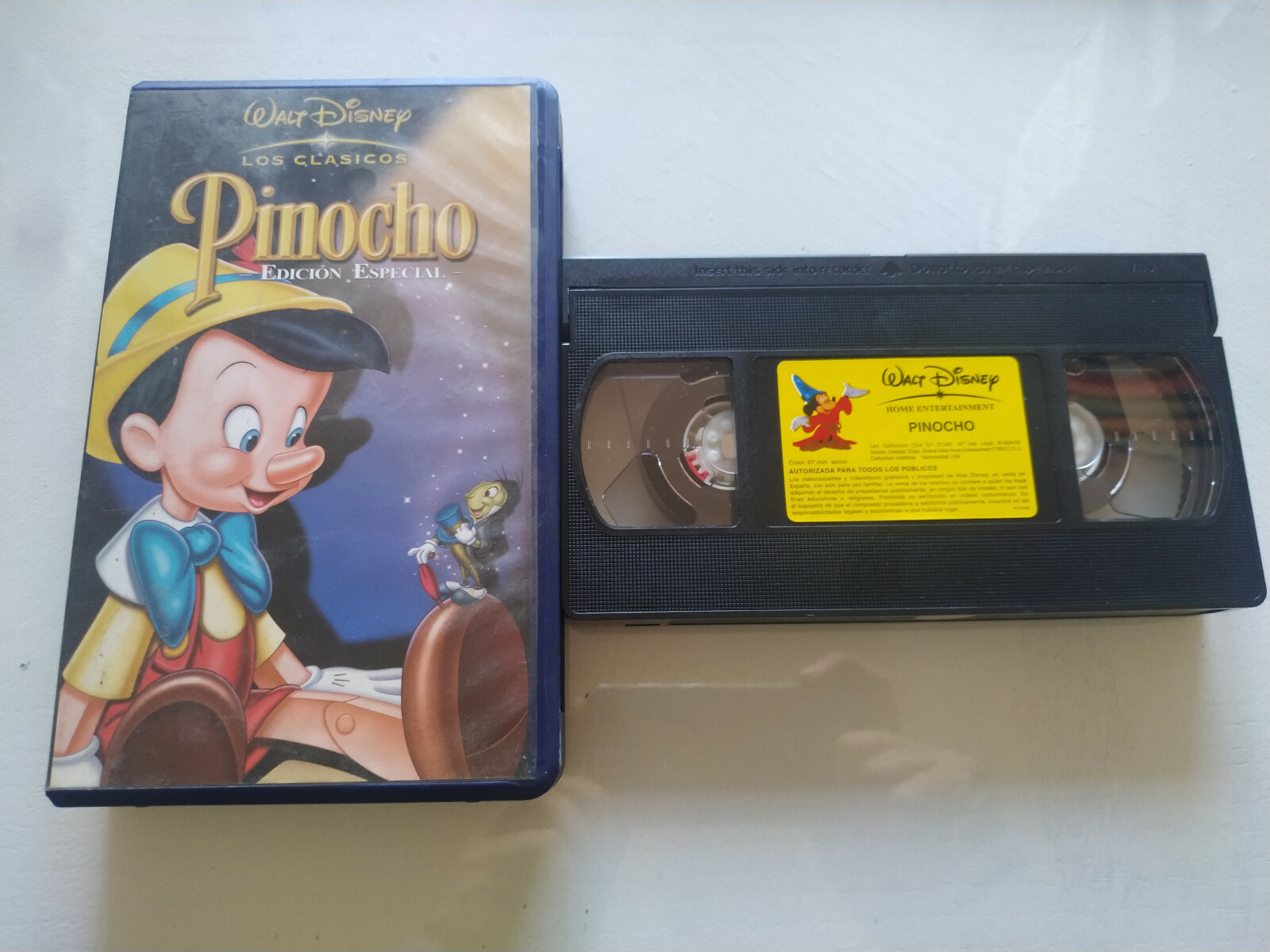 Pinocho Edicion Especial Los Clasicos De WALT DISNEY 2003 VHS Cinta Tape Español
