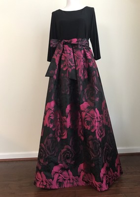 jessica howard floral print ball gown