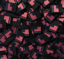 100pcs BLACK DOUBLE SIDED SEWING WOVEN LABEL ...