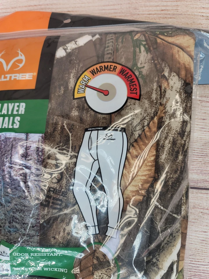 Realtree Mens Performance Thermal Camo Bottom Size XL Base Layer Pants New - Image 3 of 4