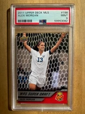 2011 Upper Deck MLS WPS Super Draft Alex Morgan RC #198.  PSA 9