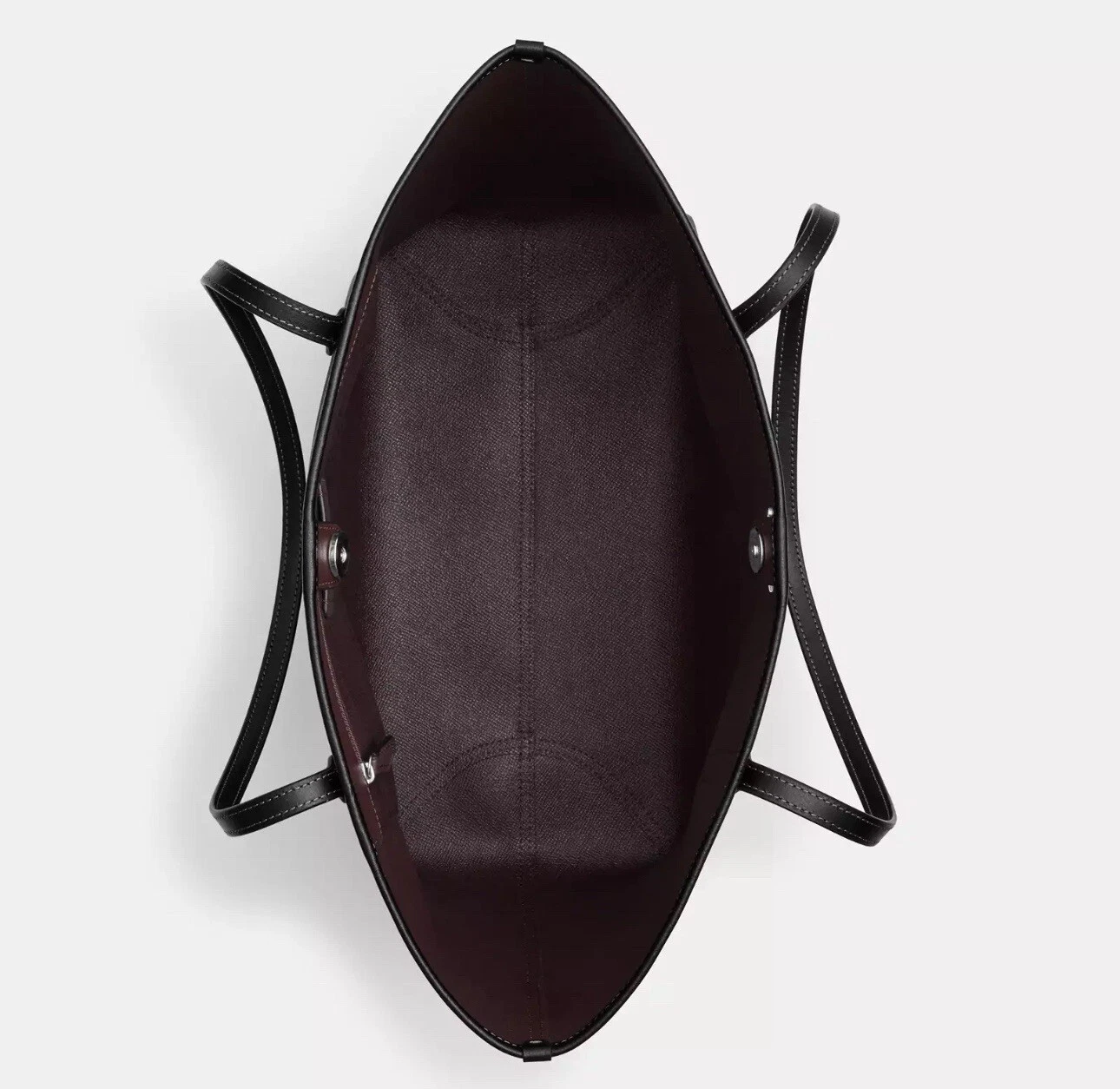 Borsa Coach City nuova con etichetta in pelle firmata con stampa rosa CL420 marrone viola iris