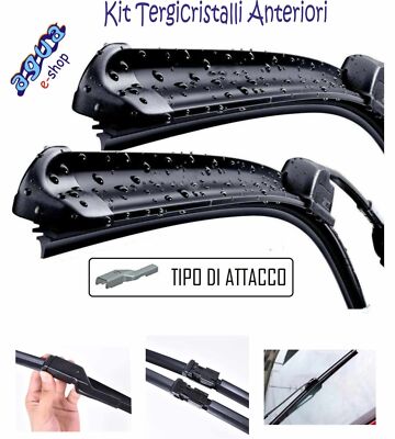 Tergicristalli Aero Flat 65/35 Cm - Coppia Per Parabrezza Anteriore - Foto 6