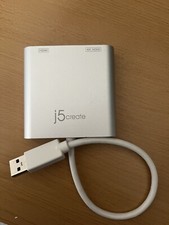 j5create USB 3.0 to Dual HDMI Multi-Monitor Adapter Used