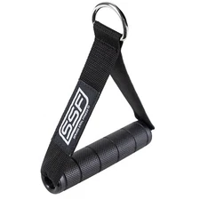 Nylon Fitness Strap | Single D Handle | Cable Attachment | Foam Grip & D-Ring