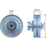 NTY Spannrolle Keilrippenriemen FüR Chevrolet Spark M300 1.0 1.2 Aveo