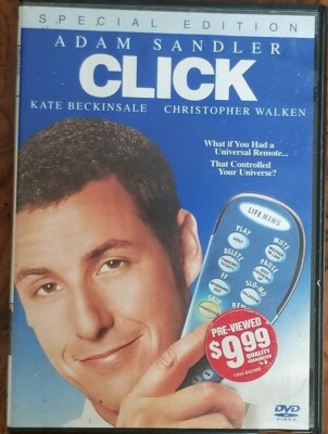 Click Adam Sandler Christopher Walken DVD Used Ex-Blockbuster Rental Good $1.99
