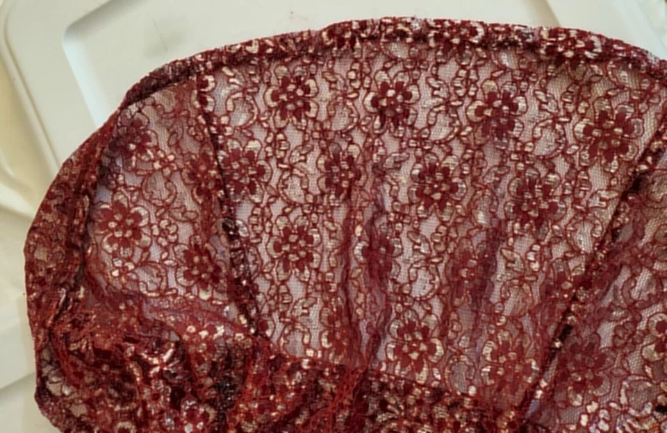 Vestido GABBY SKYE OCASION Elegante Hilo Metálico/Encaje Talla 6 Foto 3 de 4