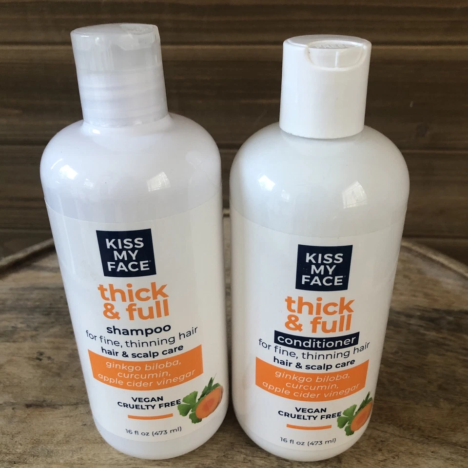 Juego de champú y acondicionador grueso y completo Kiss My Face 16 OZ Foto 2 de 4