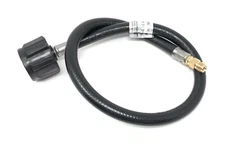 1/4 male Inverted Flare x QCC1 ACME Pig Tail Propane Hose 2 FT 350PSI