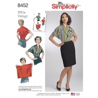 Simplicity Schnittmuster 8452 Damen A (S-M-L)