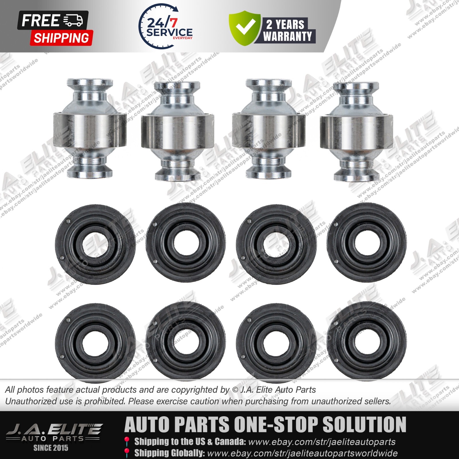 12pcs Upper Control Arm Ball Joint & Gaiters fit Ferrari 430 599 612 360, 203633