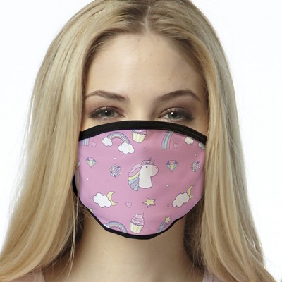 80s Unicorn FACE MASK Washable Reusable Unisex Face Cover Cloth USA Seller