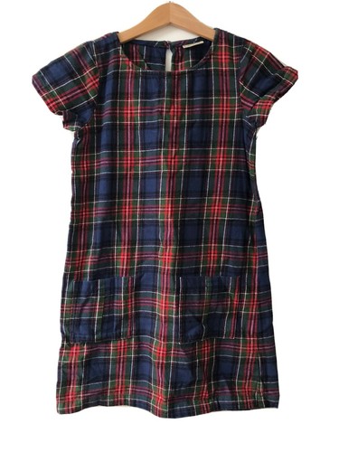 Girls Next navy red tartan checked 