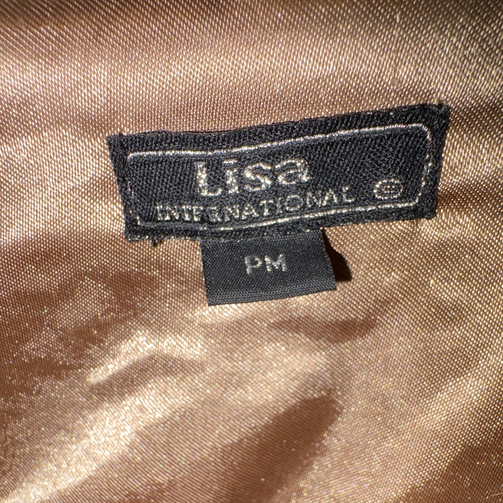 Lisa International Women's Knit Tan Faux Fur Trim Lined Hook & Eye Jacket PM image 6