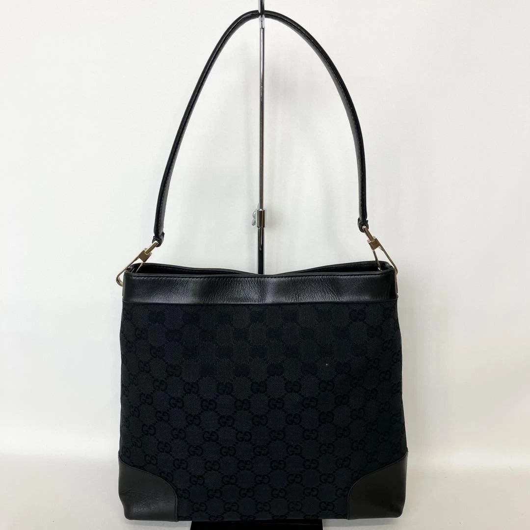 Gucci Gg Sac à Bandoulière Toile Une Noir   Sac à Main Designer Sac à Main Quotidien Luxe