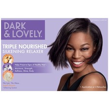 Dark and Lovely Triple Nourished Shine Enhancing, No-Lye Hair Relaxer, for All H