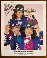 The Lennon Sisters All 3 Signed Autograph Signature 8x10 Lawrence Welk Show Phot