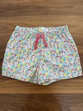 Mini Boden Girls Floral Shorts 8Y Pockets Elastic Waist Lined