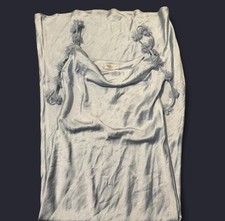 Oscar de la Renta Light Blue Satin Floral Strap Sleeveless Gown, Cowl Neck