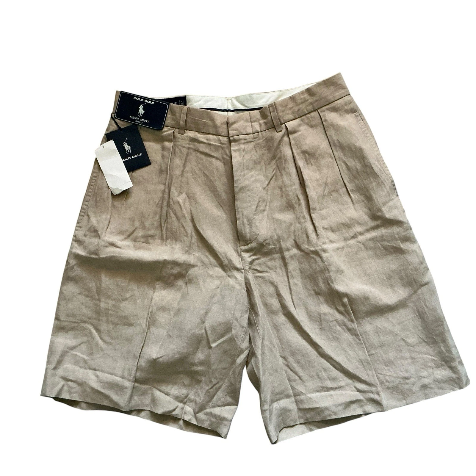 Vintage Polo Golf Ralph Lauren Men Classics Sienna Short Size 33 Linen/Silk
